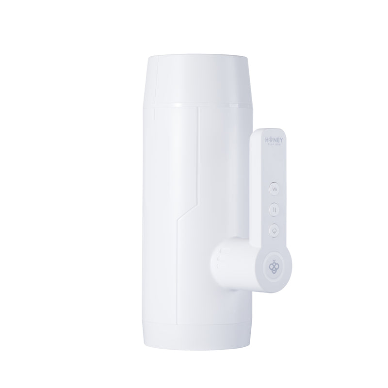 Honey Play Box Blanche - Automatic Male Masturbator - White - Automatic Stroker Masturbator - Canister Masturbation Cup