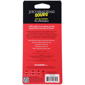 Doc Johnson Goodhead Juicyhead Dry Mouth Spray to Go - Sour Cherry .30 Oz