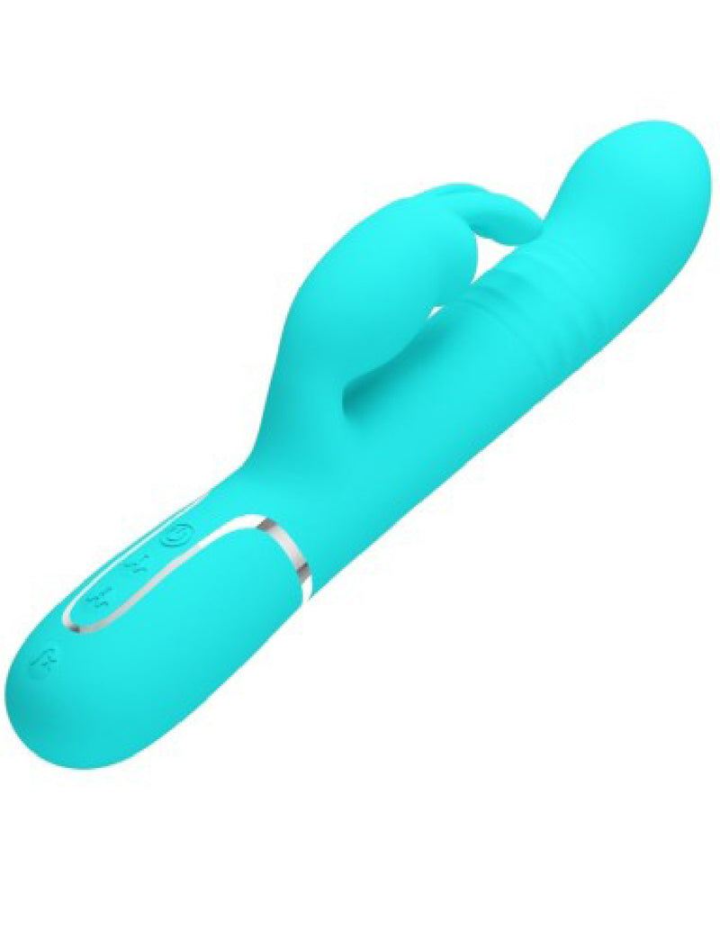 Pretty Love Coale Rabbit Vibrator Pearls - Turquoise