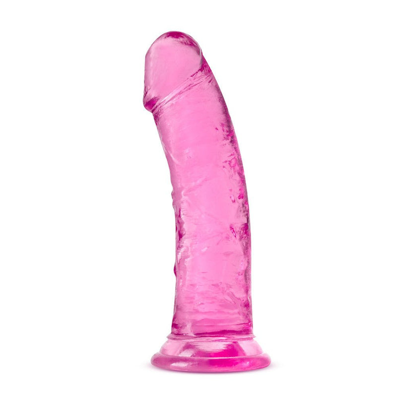 B Yours Plus Roar N' Ride Realistic Pink 8-Inch Long Dildo With Suction Cup Base
