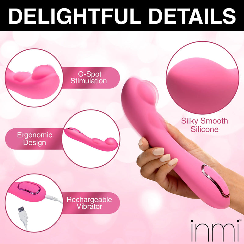 XR Brands Extreme-G Inflating G-Spot Silicone Vibrator - Pink