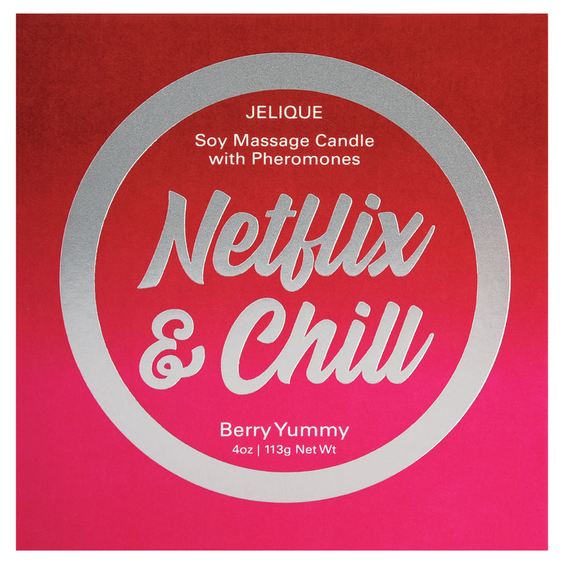 Jelique Products Massage Candle - Netflix and Chill - Berry Yummy - 4 Oz. Jar
