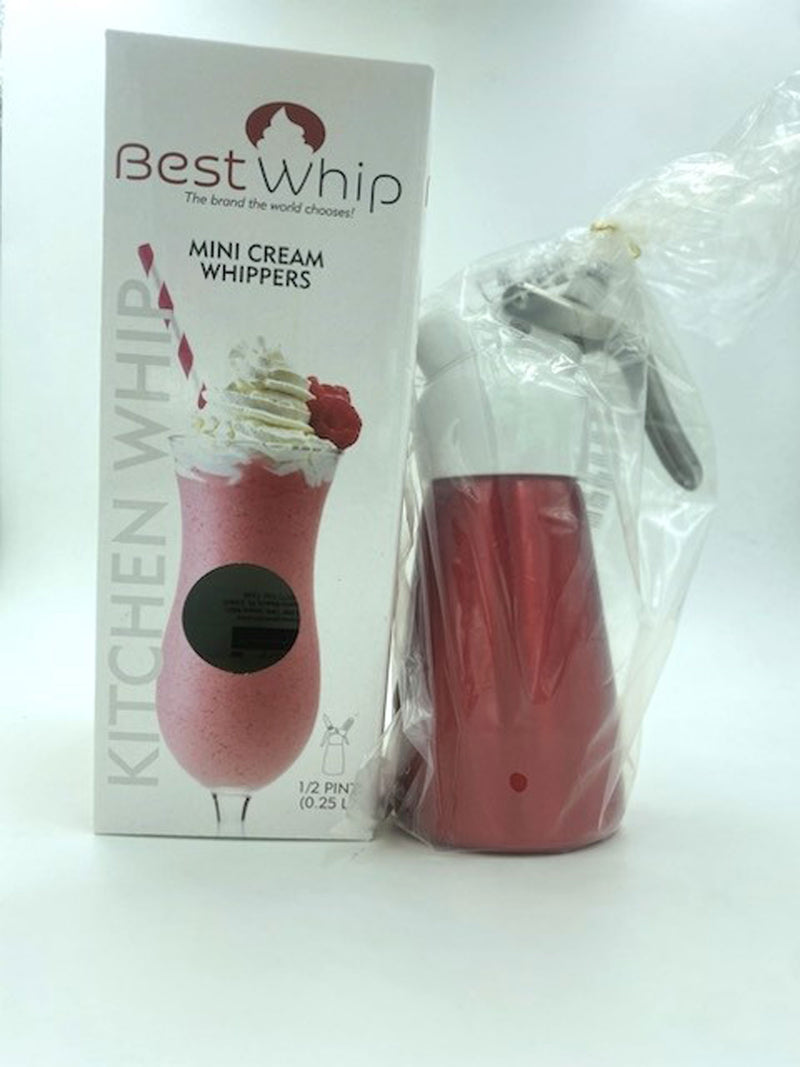 J.S. Marketing Mini Cream Whipper 1/2 Pint - Red
