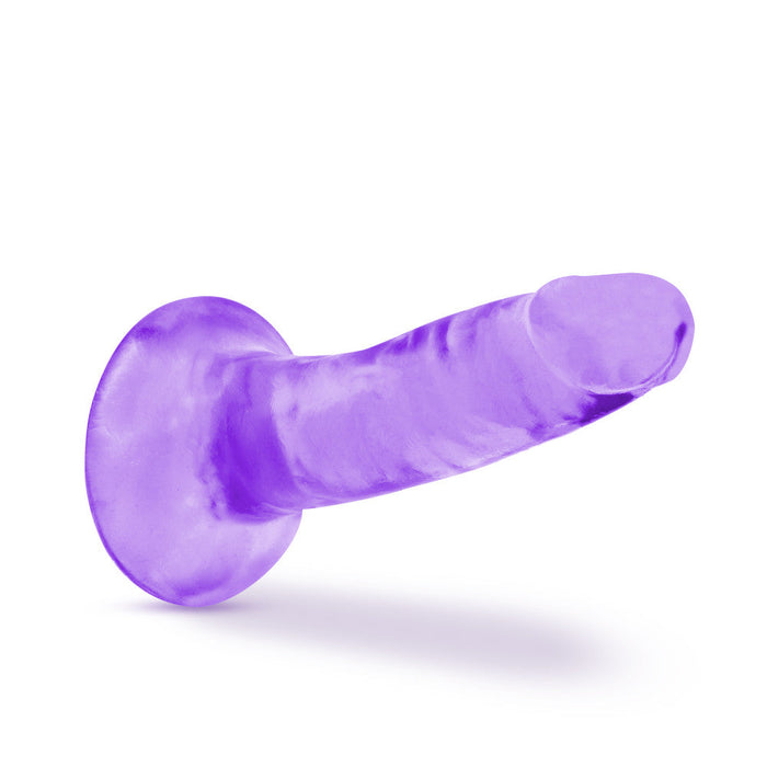 B Yours Plus Hard Happy Realistic G-Spot Purple 5.5-Inch Long Dildo With Suction Cup Base