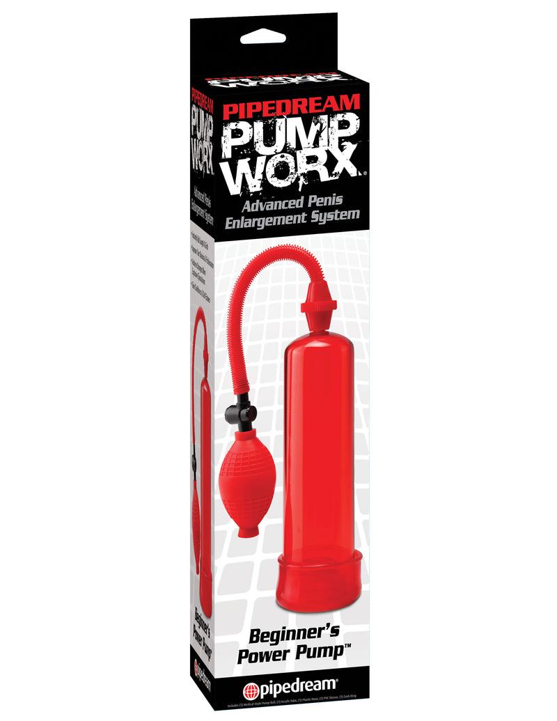 Pipedream Pump Worx Beginners Power Pump - Red