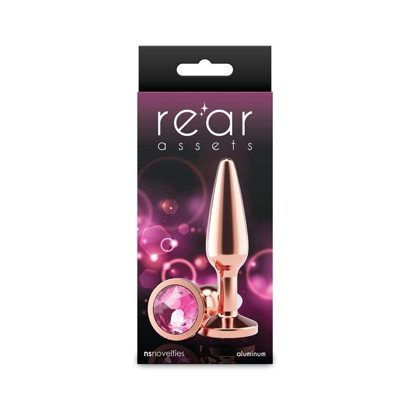 nsnovelties Rear Assets - Tapered - Medium - Rose Gold - Pink