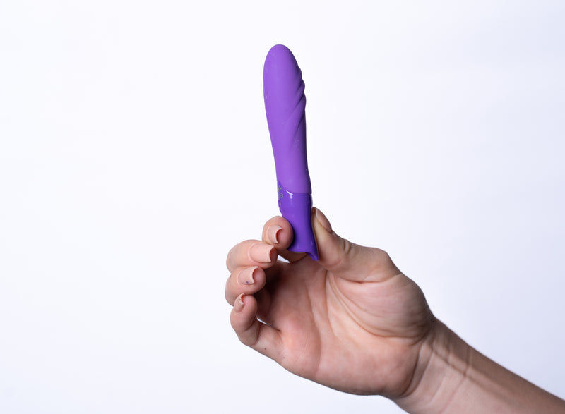 Maia Toys Margo Silicone Textured Bullet Vibrator - Neon Purple