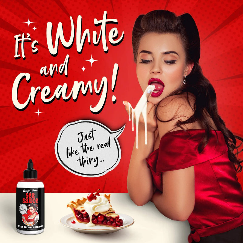 XR Brands Naughty Jane's Sex Sauce Extra Creamy Lubricant 8 Oz