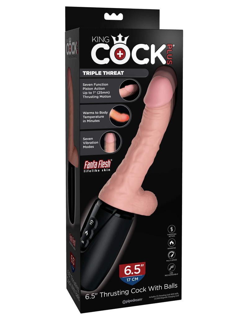 Pipedream King Cock Thrusting Cock 6.5 Inch With Balls