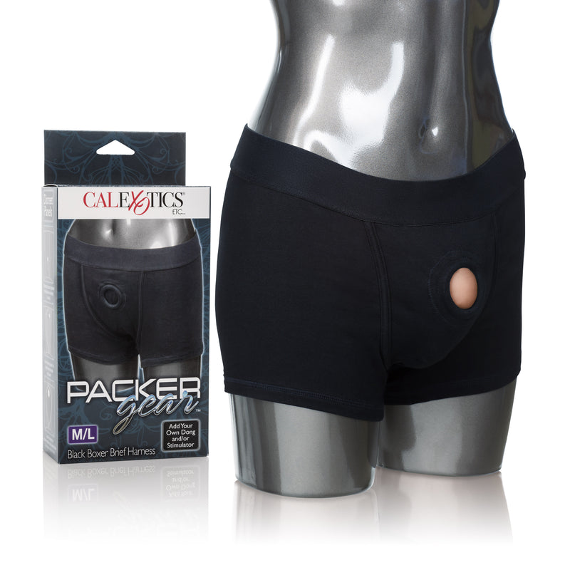 CalExotics Packer Gear Boxer Brief Harness - Medium/large - Black