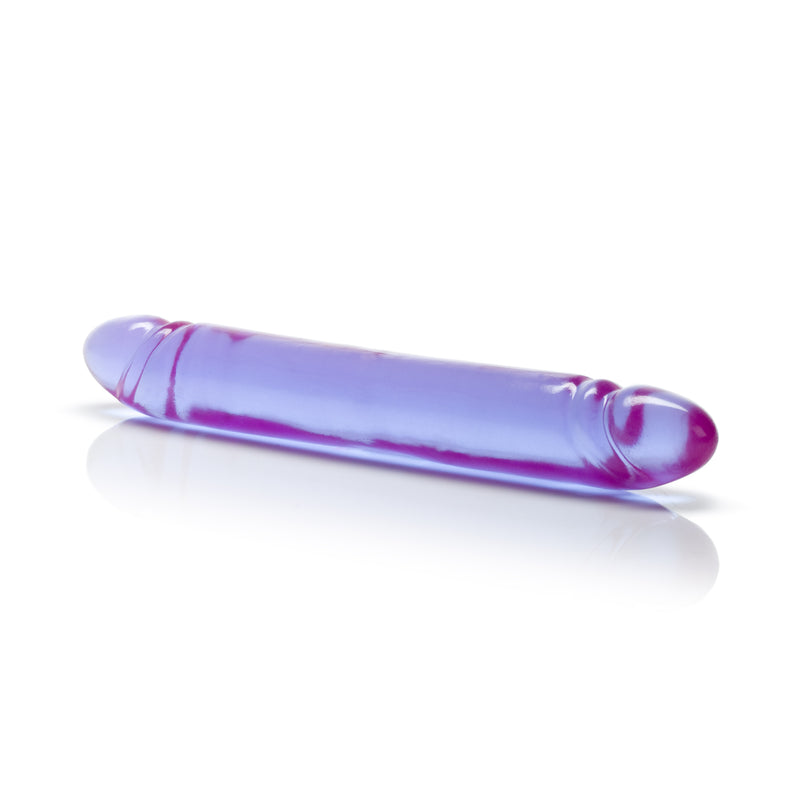 CalExotics Reflective Gel Smooth Double Dong - Purple