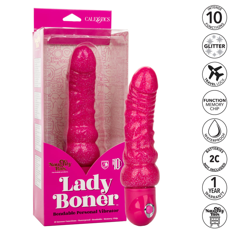 CalExotics Naughty Bits Lady Boner Bendable Personal Vibrator