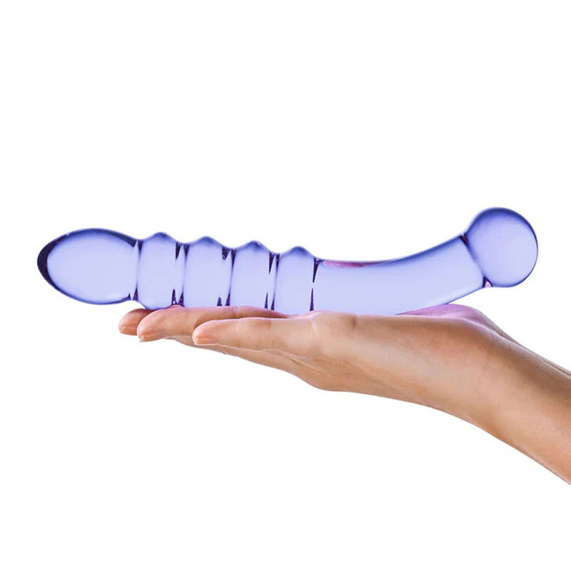 Electric Novelties Purple Rain Ribbed Dildo