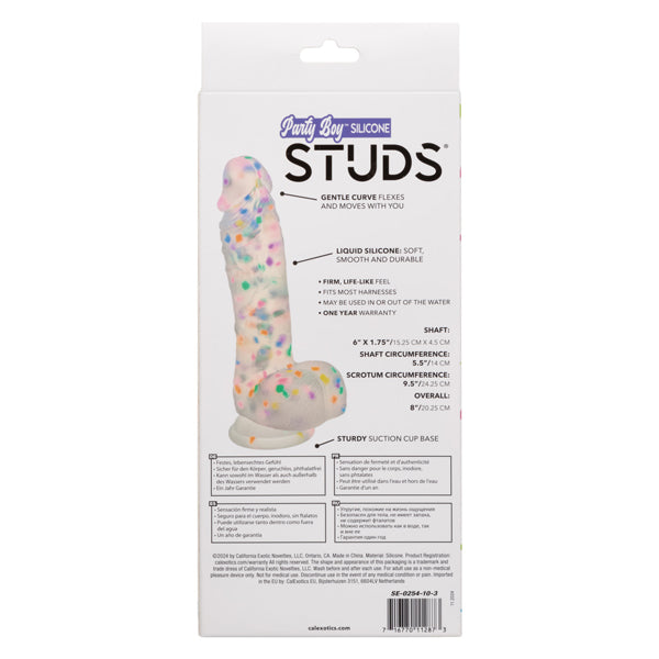 CalExotics Party Boy Silicone Studs 6"/15.25 Cm