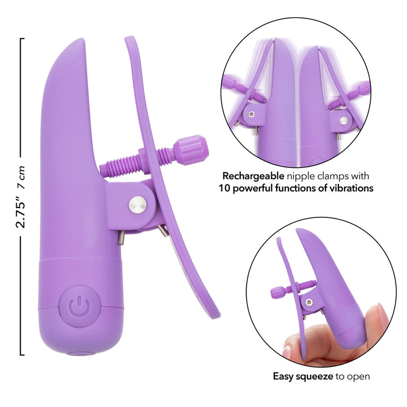 CalExotics Nipple Play - Nipplettes - Purple Rechargeable