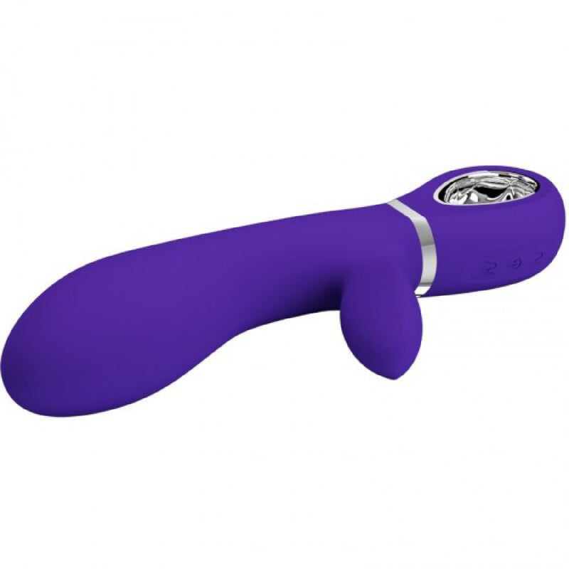 Pretty Love Thomas Super Soft Silicone Rabbit Vibrator - Purple