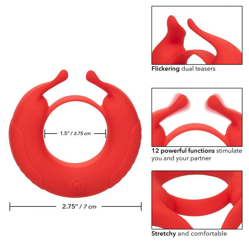 CalExotics Silicone Rechargeable Taurus Enhancer - Red