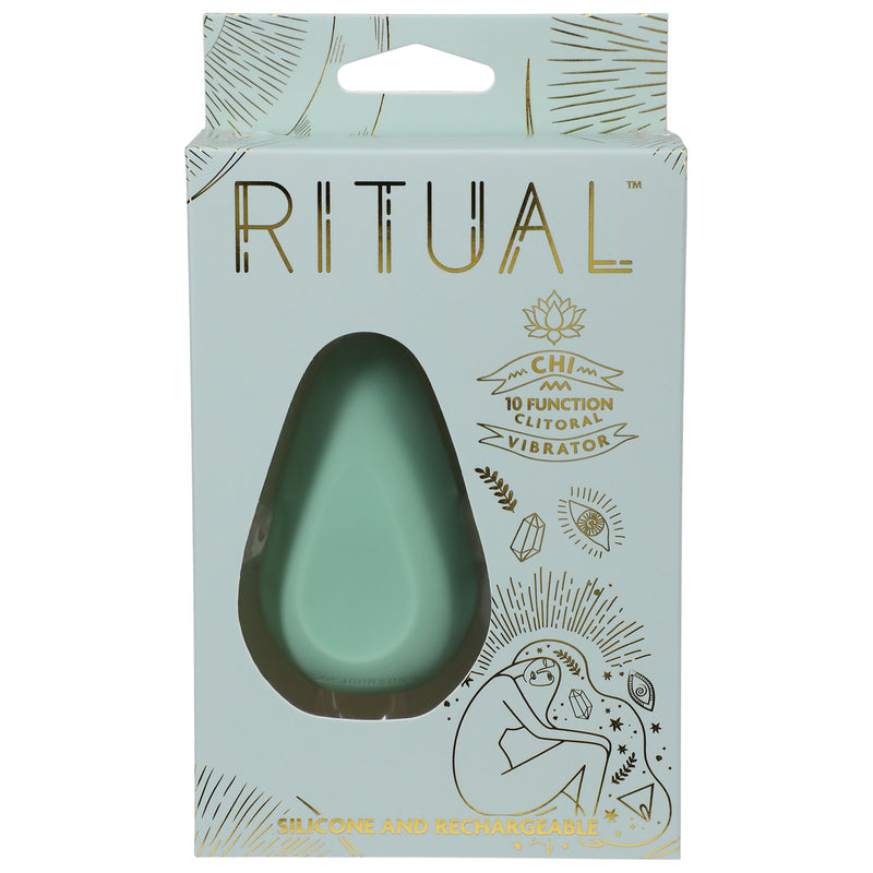 Doc Johnson Ritual - Chi - Rechargeable Silicone Clit Vibe - Mint
