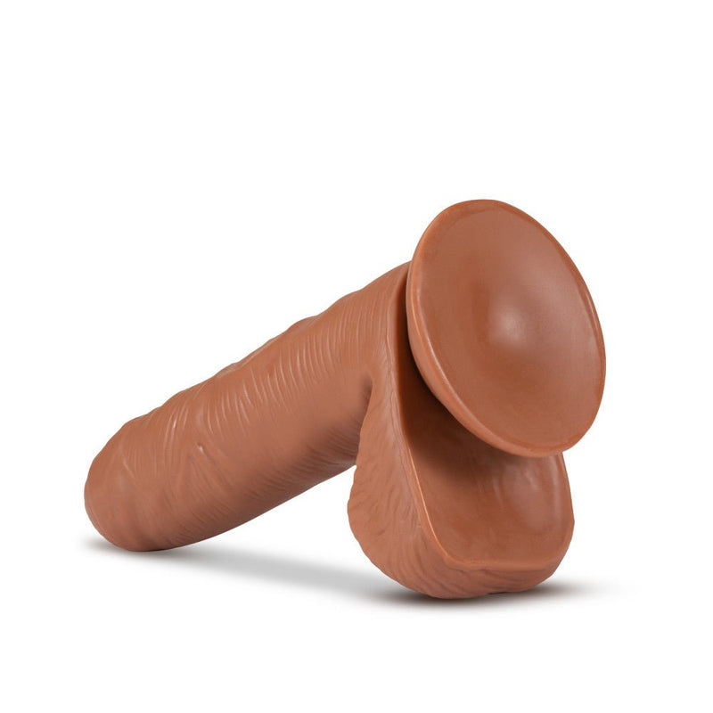Coverboy Derek The Bartender Realistic Mocha 7-Inch Long Dildo With Balls & Suction Cup Base
