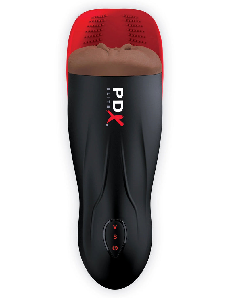 Pipedream Fuck-O-Matic 2 With Pulsation - Brown - Automatic Stroker Masturbator - Canister Masturbation Cup