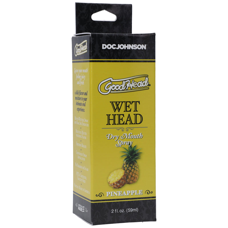 Doc Johnson Goodhead - Wet Head - Dry Mouth Spray - Pineapple - 2 Fl. Oz.