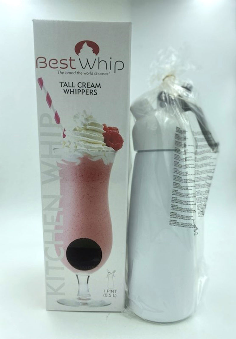 J.S. Marketing Tall Cream Whipper 1 Pint - White