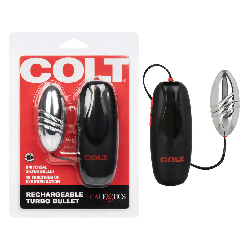 CalExotics Colt Rechargeable Turbo Bullet - Silver