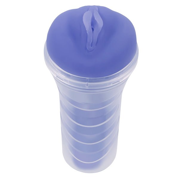 Evolved Novelties Pop on The Glow - Purple - Stroker Masturbator - Canister Masturbation Cup