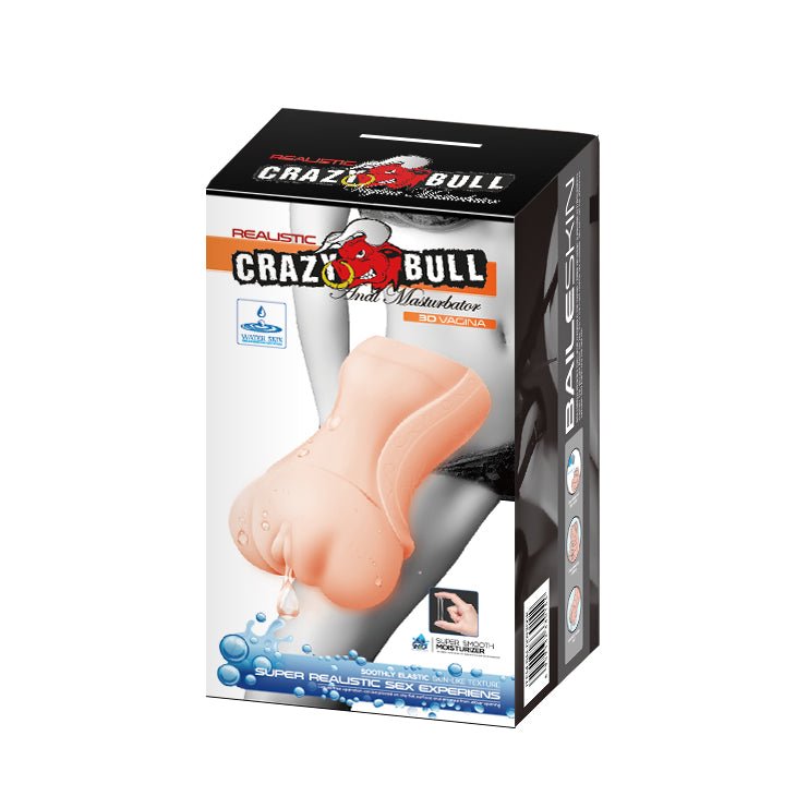 Pretty Love Crazy Bull No Lube Masturbator Sleeve - Realistic Pussy Skin-Like Texture - Stroker Masturbator - Realistic Pocket Pussy