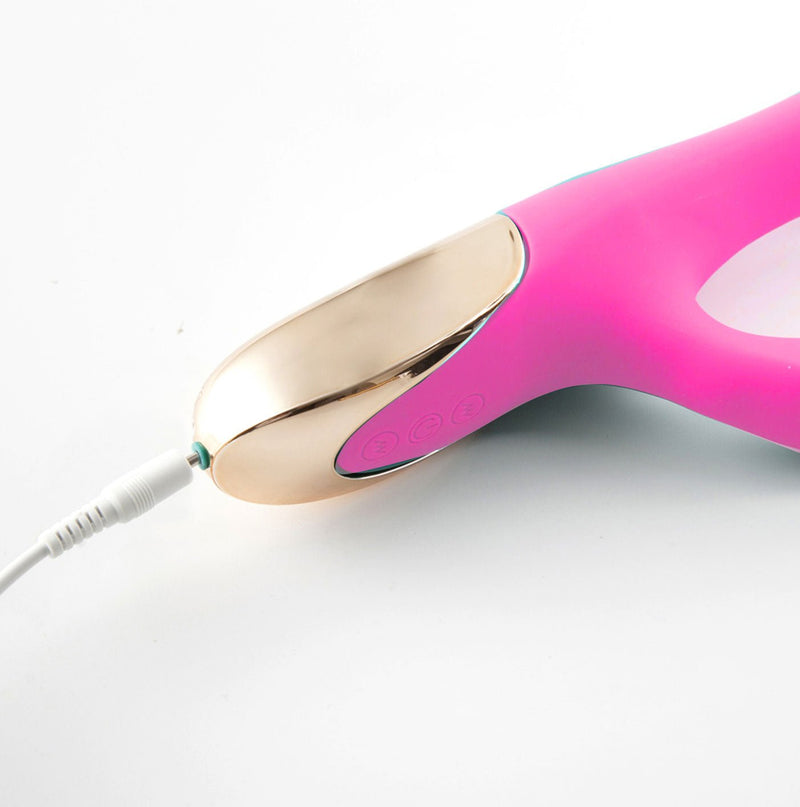 Maia Toys Maui 420 Series - Dual Motor G-Spot Pot Leaf - Rechargeable Vibrator - Pink