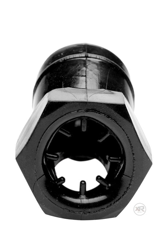 XR Brands Master Series Detained - Black Restrictive Chastity Cage