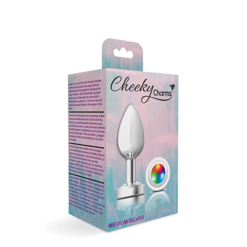 Viben Light Up Silver Metal Plug - Medium