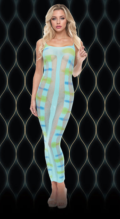 "Blue Horizon Maxi Dress - Os X-LC134"