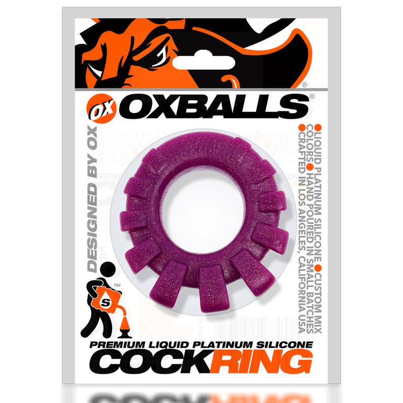 Oxballs Cock-Lug Lugged Cockring - Plum