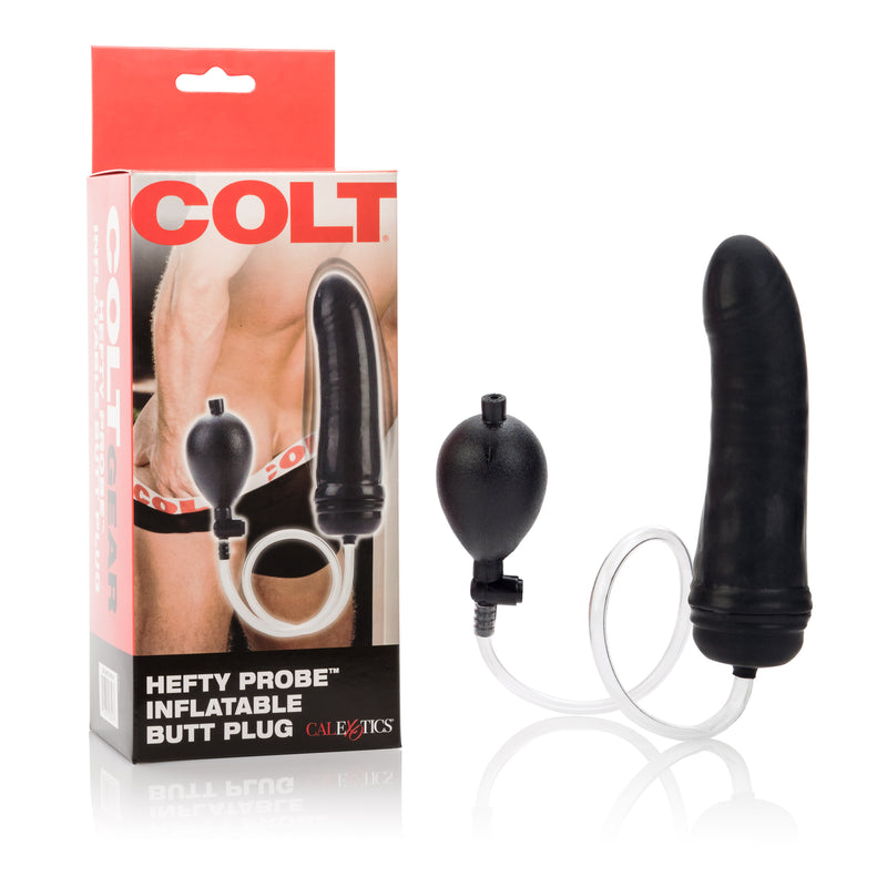 CalExotics Colt Hefty Probe Inflatable Butt Plug - Black