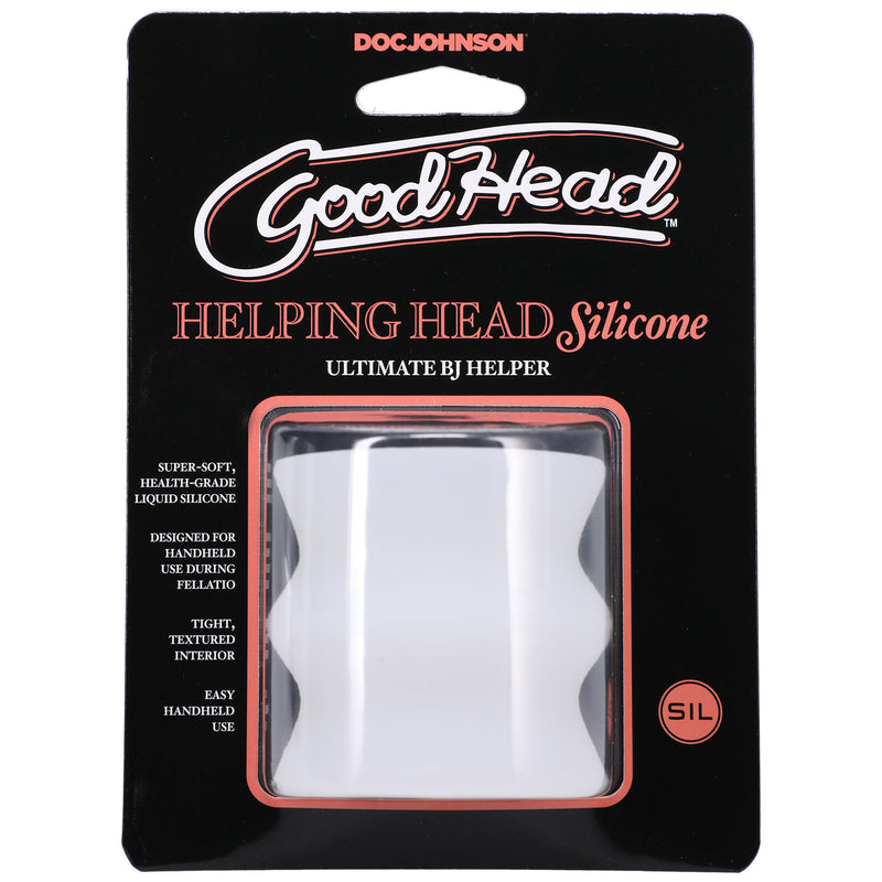 Doc Johnson Goodhead - Helping Head Silicone - Frost - Stroker Masturbator - Mini Stroker