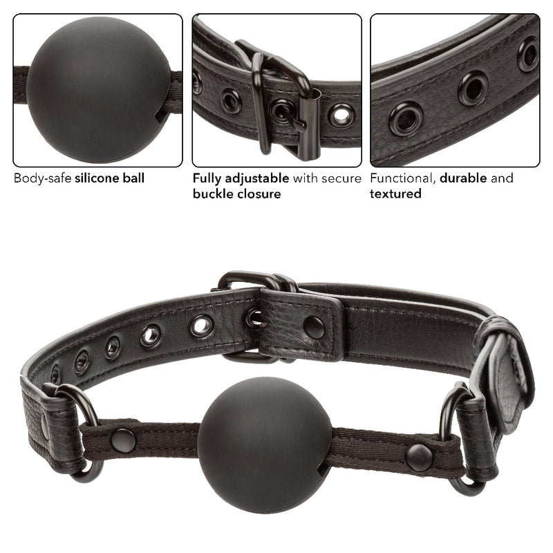 CalExotics Nocturnal Collection Ball Gag - Black