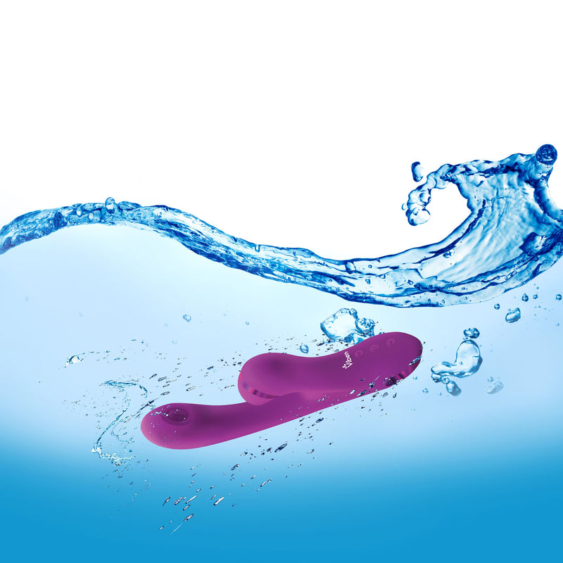 Viben Zazzle Clitoral Suction/thumping Rabbit - Berry