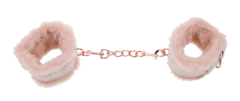 Sportsheets Peaches N Creame Fur Handcuffs - Pink
