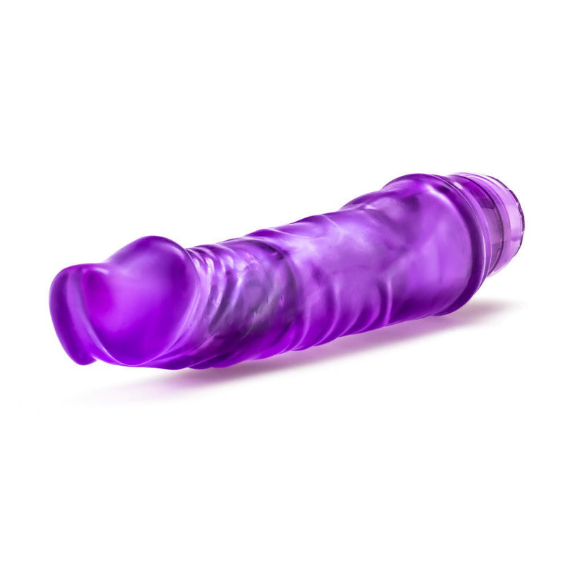 B Yours Vibe 6 Realistic Purple 8.5-Inch Long Vibrating Dildo