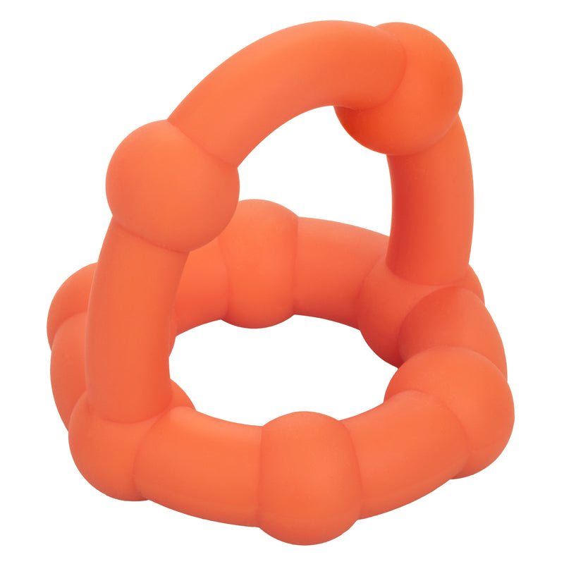 CalExotics Alpha Liquid Silicone All Star Ring - Orange