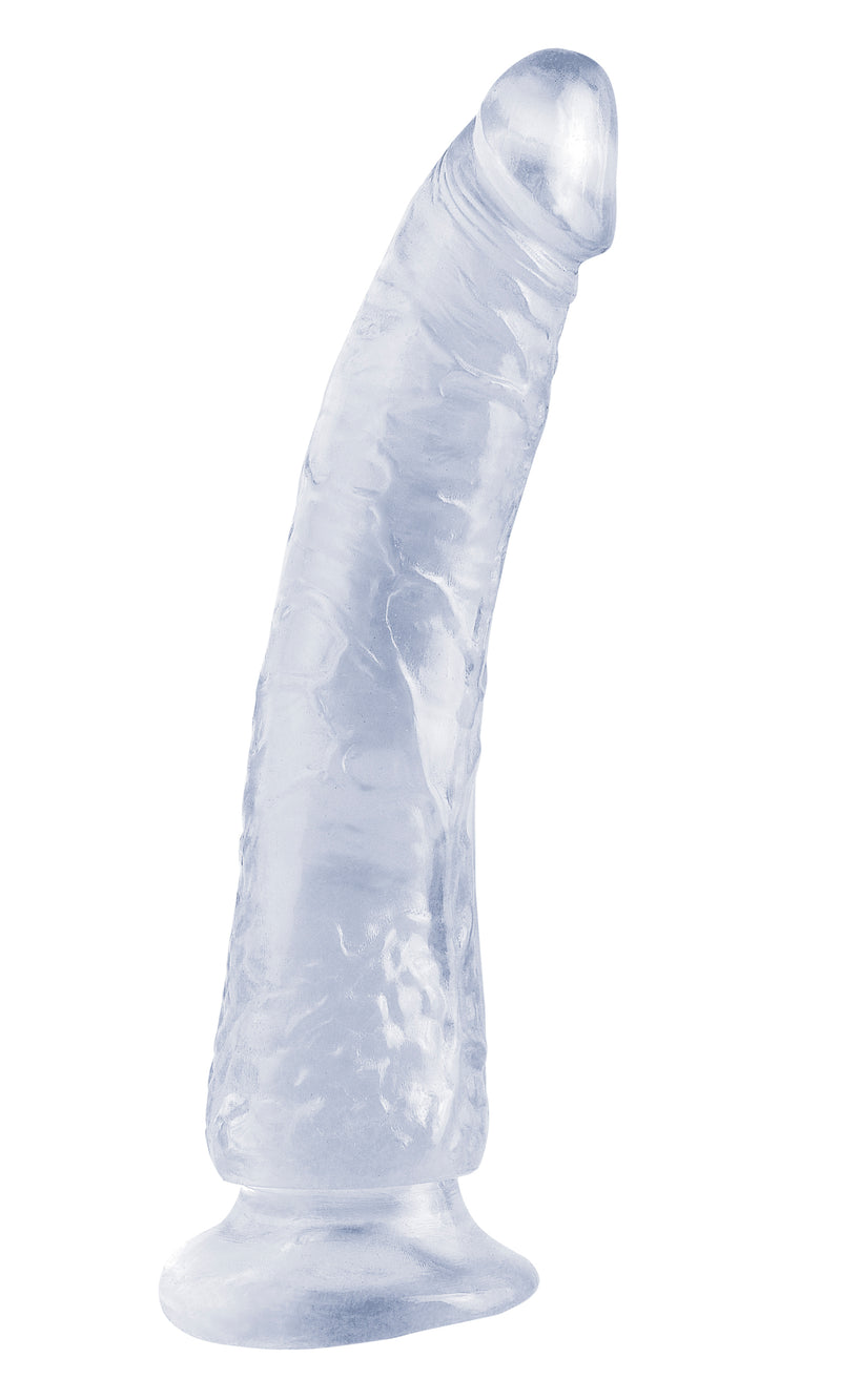 Pipedream Basix Rubber Works - Slim 7 Inch With Suction Cup - Clear