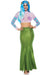 "Shimmer Spandex Mermaid Costume Maxi Skirt - Medium-Large - Green LA-86771GRNML"