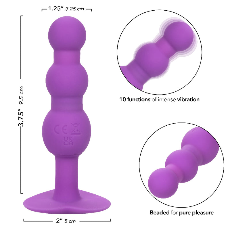 CalExotics First Time Triple Beaded Probe - Purple