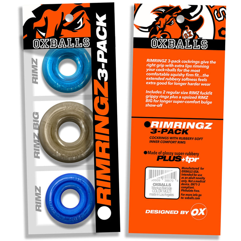 Oxballs RimringzMulti Size 3 Pack- Cool Blues