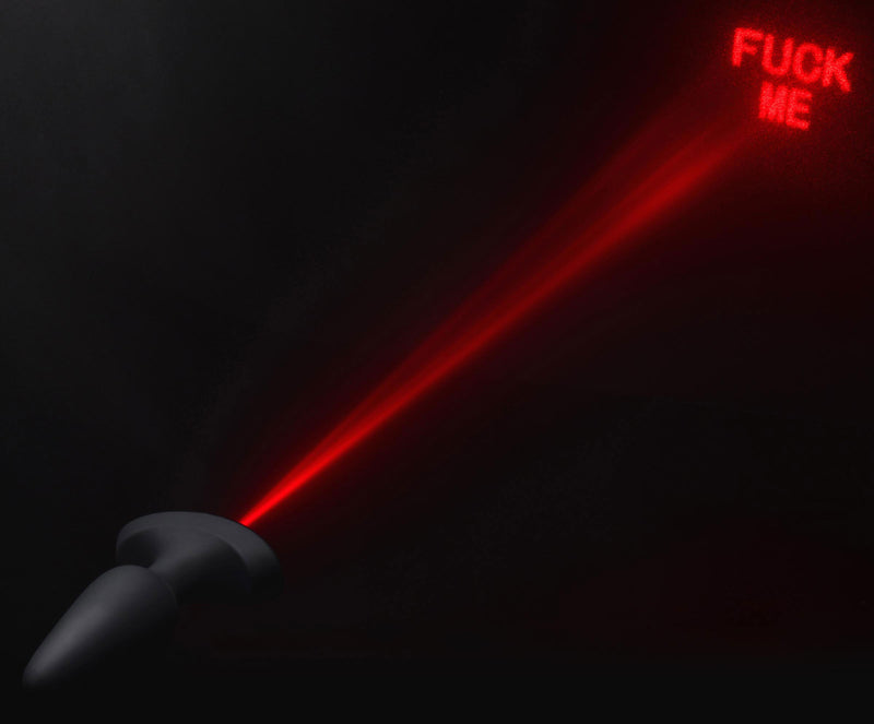 XR Brands Laser Fuck Me Anal Plug with Remote Control - Small