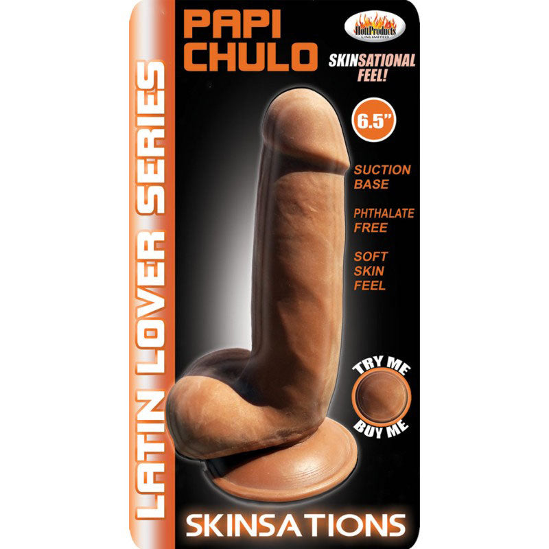 Hott Products Skinsations Latin Lover Series 6.5 Inches - Papi Chulo