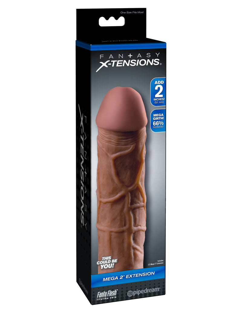 Pipedream Fantasy X-Tension Mega 2-Inch Extension - Brown