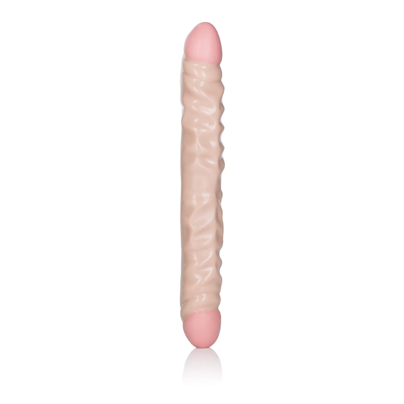 CalExotics Ivory Duo 12 Inches Veined Double Dong