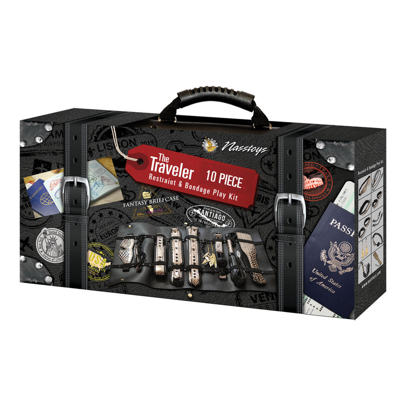 Nasstoys The Traveler 10 Piece Restraint and Bondage Play Kit